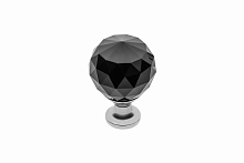 Ручка-кнопка GZ-CRPA20-A1 хром, черный кристалл — купить оптом и в розницу в интернет магазине GTV-Meridian.